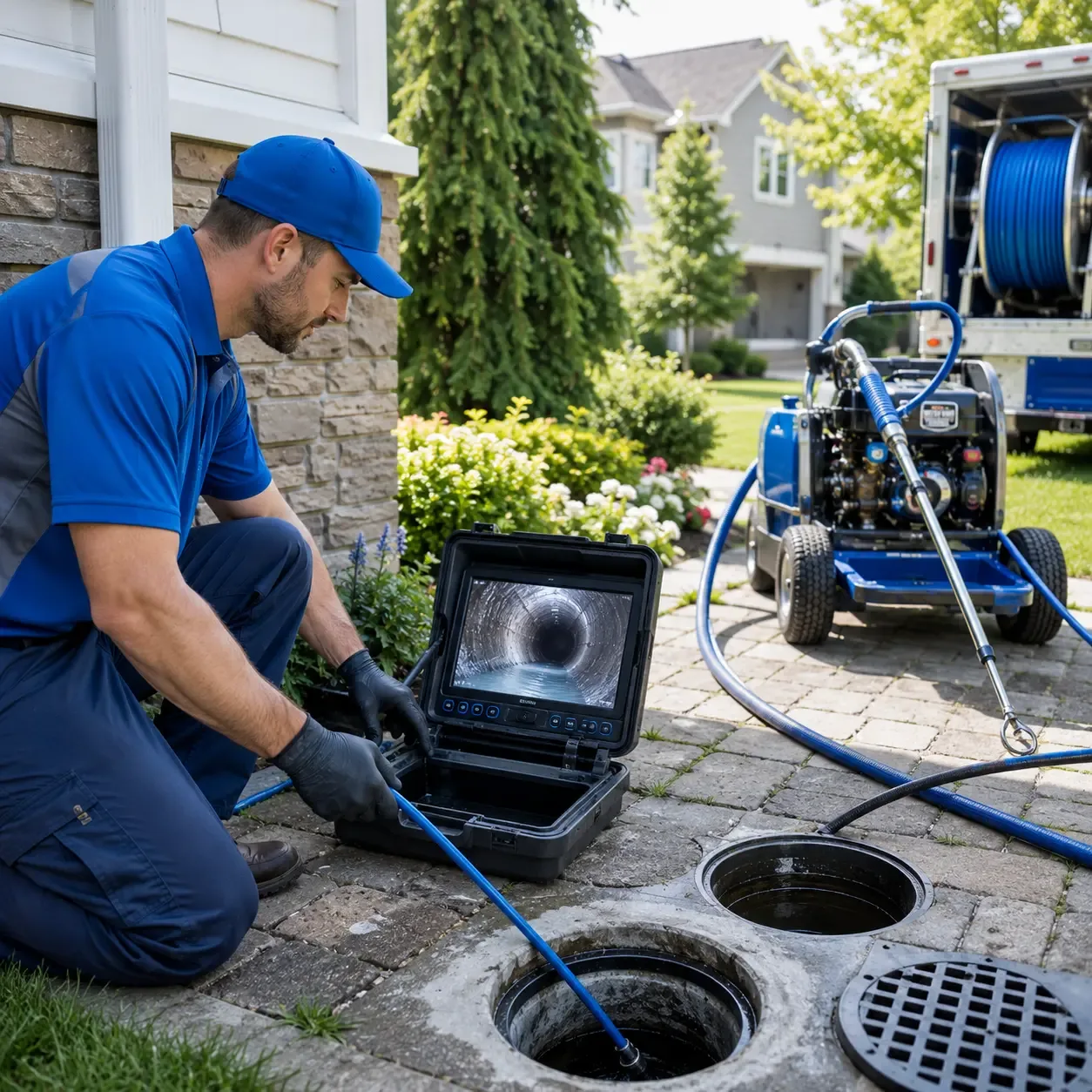 Outdoor drain cleaning professionals serving Stockdale, PA